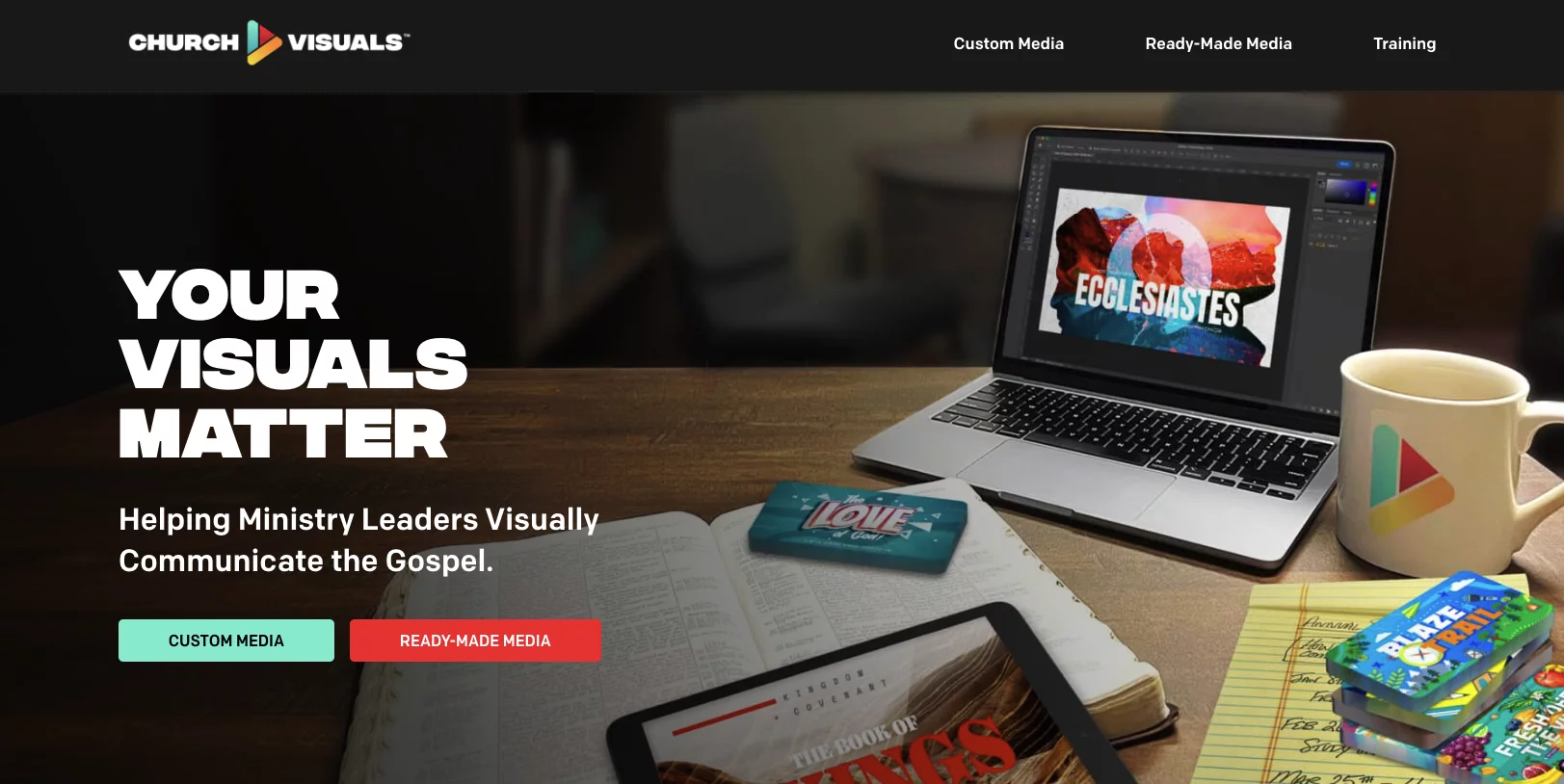 Church Visuals webpage